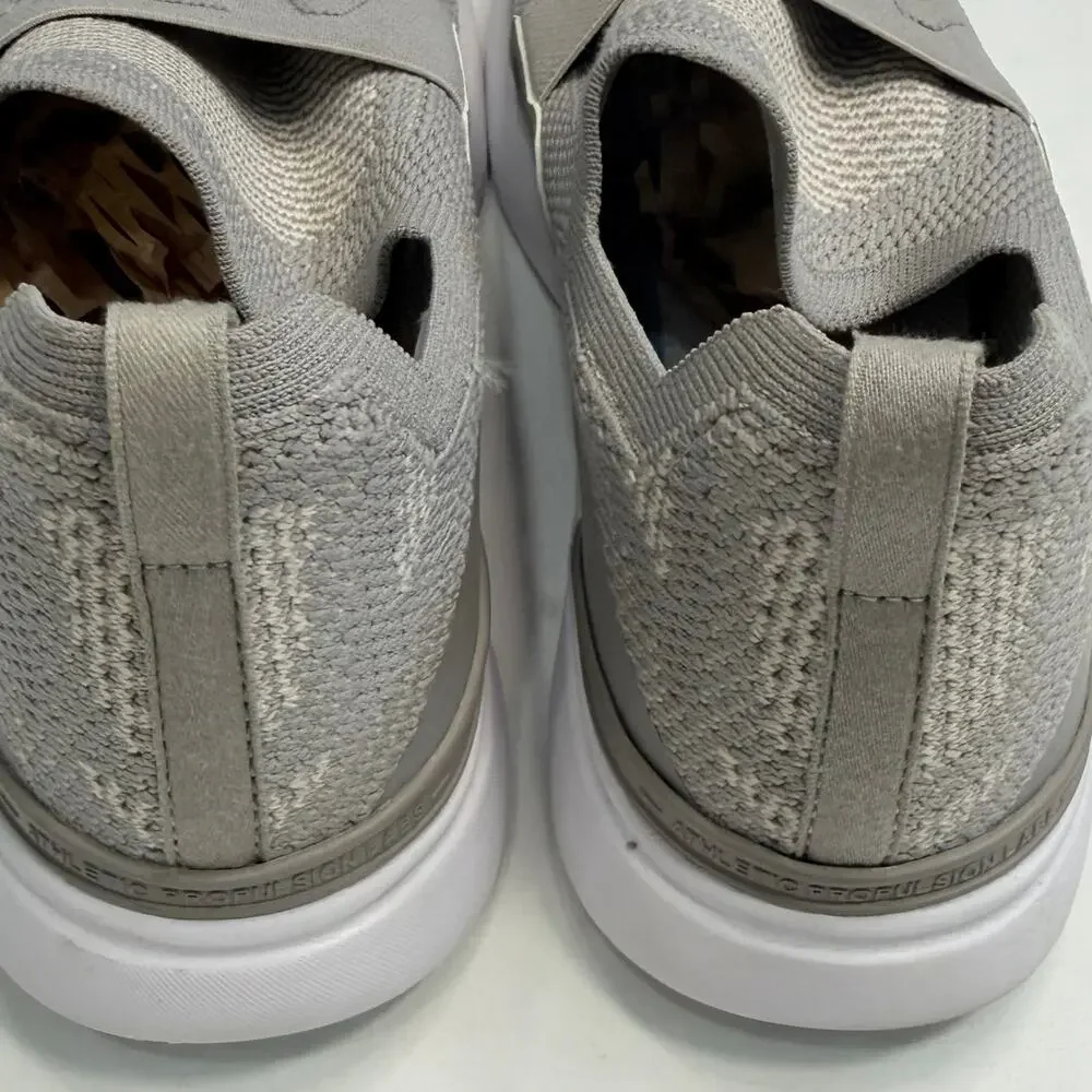 APL TechLoom Bliss Slip On Sneakers Women’s 9 Grey White Knit Athleisure